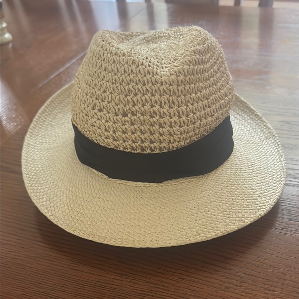 Burro Stylish Tan Straw Hat with Black Band